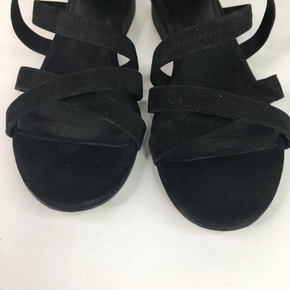 Eileen Fisher Strappy Black Sandals 8.5